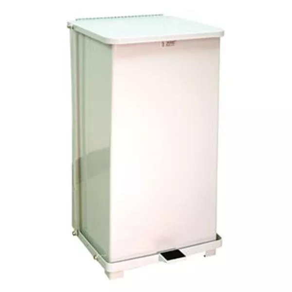 Rubbermaid Defender Step-On Can 24 GallonWhite 15x30 Ea