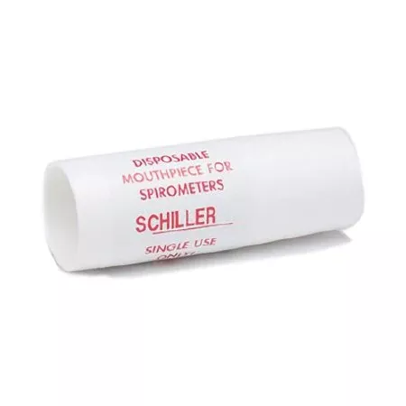 Schiller America Spirometer Mouthpiece Disposable, Plastic, White SP 150 or SP 250 Spirometer - M-472326-2842 | Box of 10
