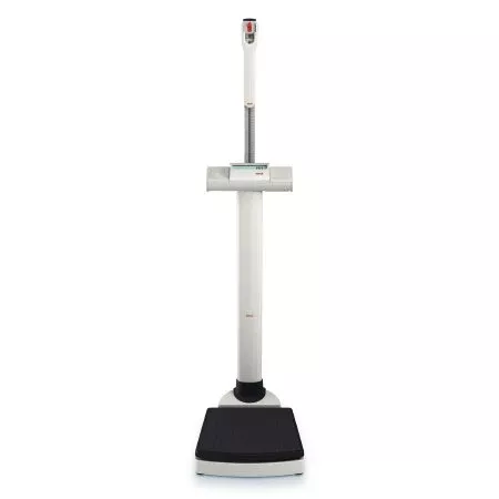 Seca Column Scale with Height Rod seca 703 Digital Display 660 lbs. / 300 kg Capacity White AC Adapter / Battery Operated - M-511927-2846 | Each