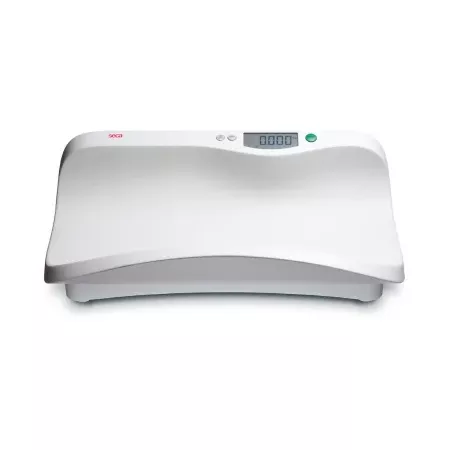 Seca Digital Baby Scale w/ Large Curved Tray seca 374 Digital LCD Display 44 lbs. Capacity White AC Adapter / Battery Operated - M-646045-2525 | Each