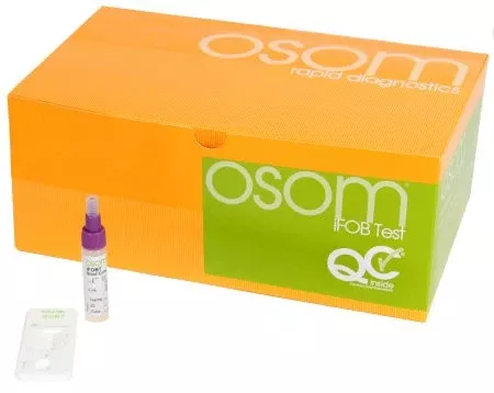 Sekisui Diagnostics Patient Sample Collection and Screening Kit OSOM iFOB Colorectal Cancer Screening Fecal Occult Blood Test (iFOB or FIT) Stool Sample 25 Tests - M-993308-873 - Case of 8