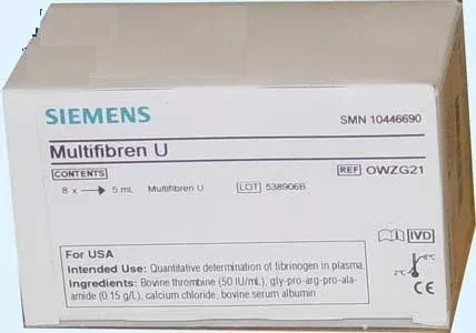 Siemens Reagent Multifibren U Coagulation Fibrinogen 10 X 2 mL - M-762240-4034 | Pack of 1