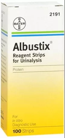 Siemens Regent Strips Albustix Protien 100 per Bottle - M-11039-1825 | Each