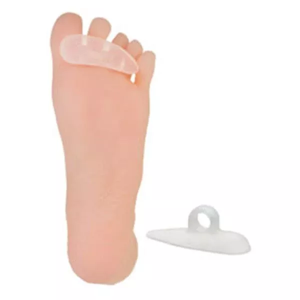 Silipos Crest Pad Gel-Toe Btrs Silicone Gel Translucent Sz Sm Left 3/PK