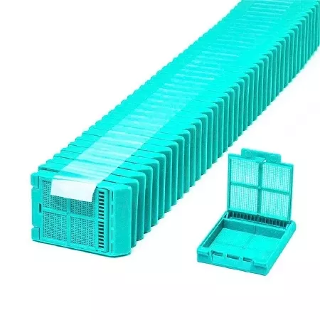 Simport Scientific Biopsy Cassette Micromesh™ Acetal Aqua - M-1117704-3535 - Case of 2000