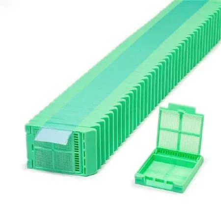 Simport Scientific Biopsy Cassette Micromesh™ Acetal Green - M-1113094-2417 - Case of 2000