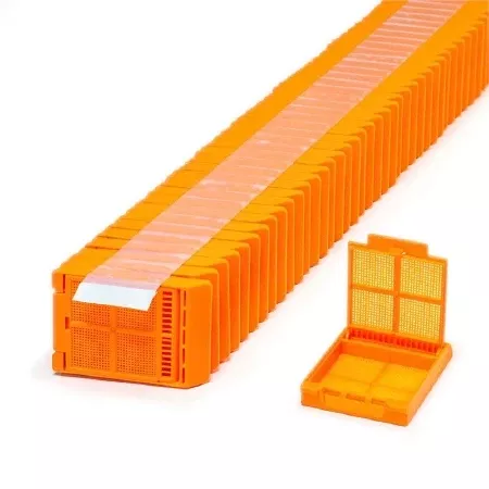 Simport Scientific Biopsy Cassette Micromesh™ Acetal Orange - M-1117703-800 - Case of 2000