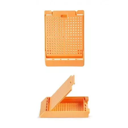 Simport Scientific Biopsy Cassette Slimsette™ Acetal Peach - M-1117732-3702 - Case of 2000