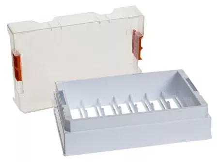 Simport Scientific Cryo Storage Box CryoSette™ 41.6 X 85.5 X 127.8 mm White Polypropylene 21 Place Capacity - M-1118636-4729 - Case of 10