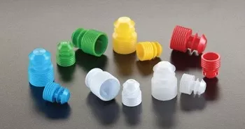 Simport Scientific T404 Series Tube Closure Polyethylene Flanged Plug Cap Green 12 mm For 12 mm Tubes NonSterile - M-1035207-2586 - Case of 1000