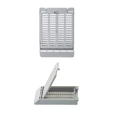 Simport Scientific Tissue Cassette Slimsette™ Acetal Gray - M-1117723-2900 - Case of 2000