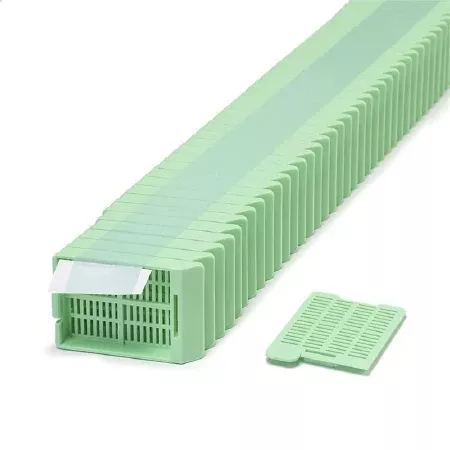 Simport Scientific Tissue Cassette Swingsette™ Acetal Green - M-1117740-3745 - Case of 2000