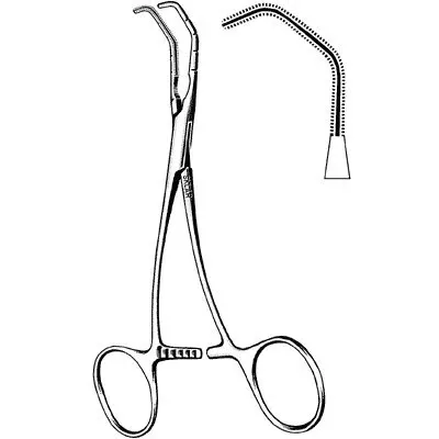 Sklar Instruments Clamp Anstms/Vasc Cly-Stnsky 5/.5002 Blnt 2Ang 2x2Tth SS Ea