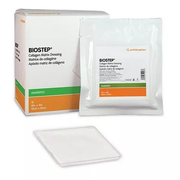 Smith & Nephew Wound Care Dressing BioStep Matrix Collagen 4x4" Adhesive 10/Bx