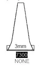 Specline Ear Speculum Tip Round Tip Plastic 3 mm Disposable - M-365135-3494 | Pack of 1000