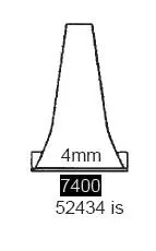 Specline Ear Speculum Tip Round Tip Plastic 4 mm Disposable - M-365504-1500 | Pack of 1000