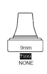 Specline Ear Speculum Tip Round Tip Plastic 9 mm Disposable - M-54763-1896 | Case of 5000