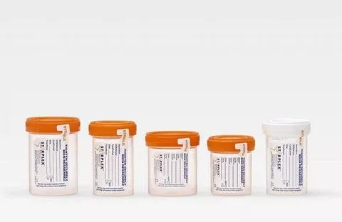 Starplex Scientific Corporation Specimen Container LeakBuster™ 48 mm Opening Polypropylene 90 mL (3 oz.) Screw Cap Patient Information Sterile in OR Ready Peel Pouch - M-980747-4161 - Case of 400
