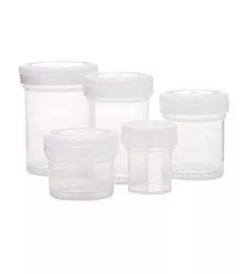StatLab Medical Products Specimen Container 2 X 3 Inch Polypropylene 120 mL (4 oz.) Screw Cap Patient Information NonSterile - M-1109307-206 - Case of 200