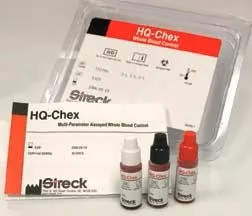 Streck Laboratories Hematology Control HQ-Chex Glucose / Hemoglobin Level 2 6 X 2.5 mL - M-726652-2718 | Each