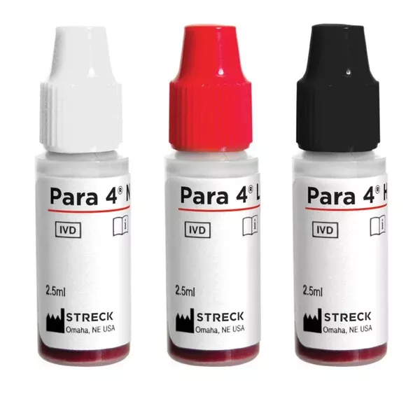 Streck Laboratories Hematology Control Para 4 WBC, RBC, HGB, HCT and Platelet Values High Level 6 X 1.5 mL - M-567527-1491 | Pack of 1