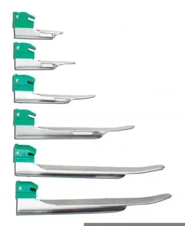 Sun Med Laryngoscope Blade GreenLine Miller Type Size 1 Infant - M-494232-4872 | Box of 20