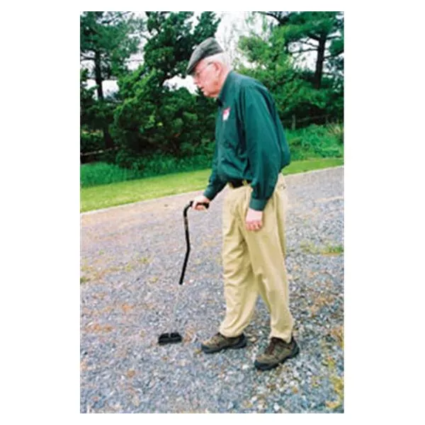 Sure FootCane Single Aluminum 400lb Capacity 32-40" Silver Adult Ea