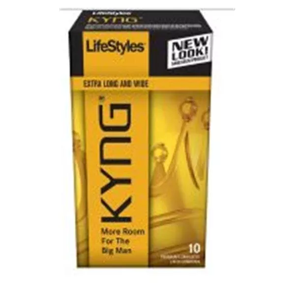 Sxwell USACondom Lifestyles KYNG Gold Large 1008/Ca