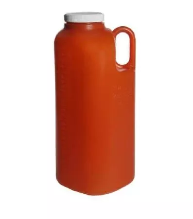 Thermo Scientific Nalge 24 Hour Urine Specimen Collection Container Samco™ UrineGARD™ HDPE 3,000 mL (101 oz.) Screw Cap Unprinted NonSterile - M-1159436-4567 - Case of 40