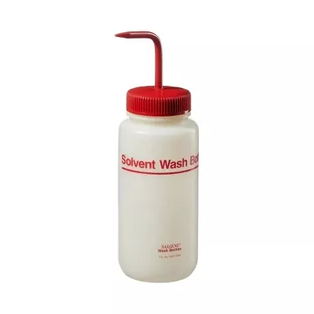 Thermo Scientific Nalge Safety Wash Bottle Nalgene™ Solvent Label / Fluorinated HDPE / Polypropylene 500 mL (16 oz.) - M-1176598-3832 - Case of 24