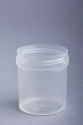 Thermo Scientific Nalge Specimen Collection Cup with Temperature Strip Samco™ Wide-Mouth Bio-Tite™ 53 mm Opening Polypropylene 90 mL (3 oz.) Screw Cap Patient Information NonSterile - M-868605-978 - Case of 300