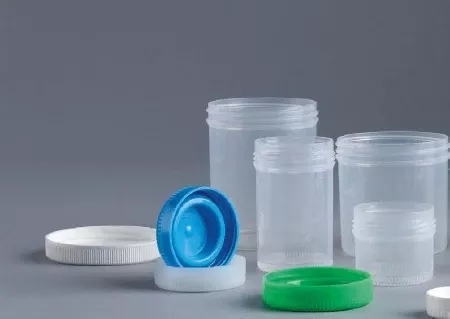 Thermo Scientific Nalge Specimen Container Samco™ Wide-Mouth Bio-Tite™ 53 mm Opening Polypropylene 90 mL (3 oz.) Screw Cap Patient Information Sterile - M-344292-3741 - Case of 300