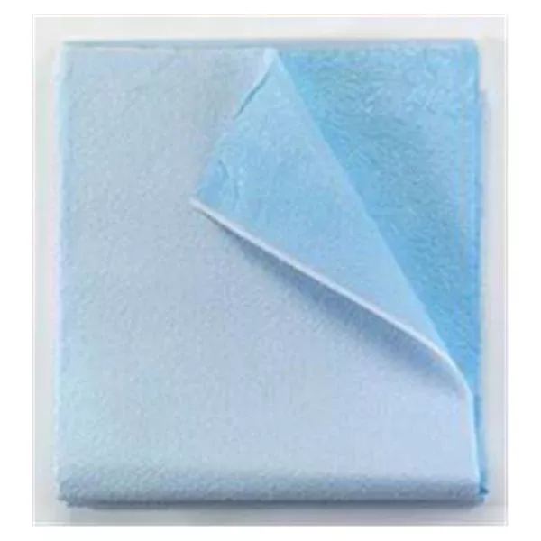 Tidi ProductsDrape Sheet 40 in x 90 in Blue 1 Ply Tissue / Poly 50/Ca