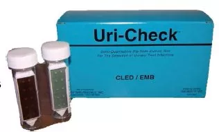 Troy Biologicals Prepared Media Uri-Check Cystine Lactose Electrolyte Deficient (CLED) / EMB Agar Urine Paddle - M-170044-2532 | Box of 10