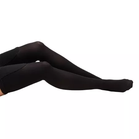 TruForm Anti-embolism Stocking Truform Thigh High Medium Black Closed Toe - M-1047581-354 - Pair