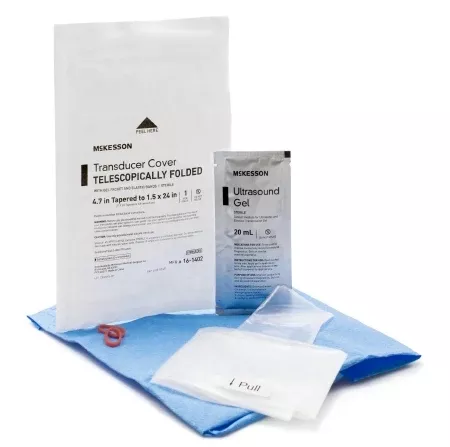 Ultrasound Probe Cover McKesson 1-1/2 X 24 Inch Polyurethane Sterile For use with Endocavity Transducers - M-1087360-1105 | Box of 24