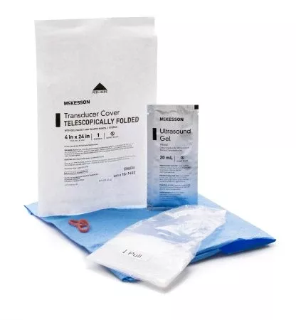 Ultrasound Probe Cover McKesson 4 X 24 Inch Polyethylene Sterile For use with Endocavity Transducers - M-1087361-1068 | Case of 240