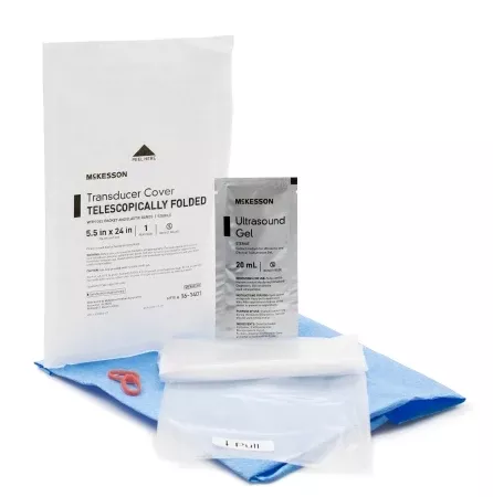 Ultrasound Probe Cover McKesson 5-1/2 X 24 Inch Polyurethane Sterile For use with Endocavity Transducers - M-1087359-3975 | Case of 240