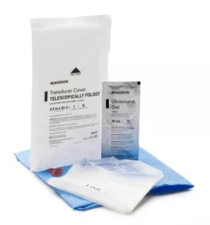 Ultrasound Probe Cover McKesson 5-1/2 X 36 Inch Polyurethane Sterile For use with Endocavity Transducers - M-1087365-2208 | Box of 24