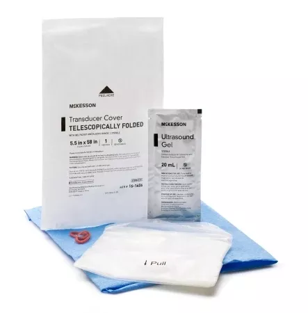 Ultrasound Probe Cover McKesson 5-1/2 X 58 Inch Polyurethane Sterile For use with Endocavity Transducers - M-1087363-3098 | Box of 24