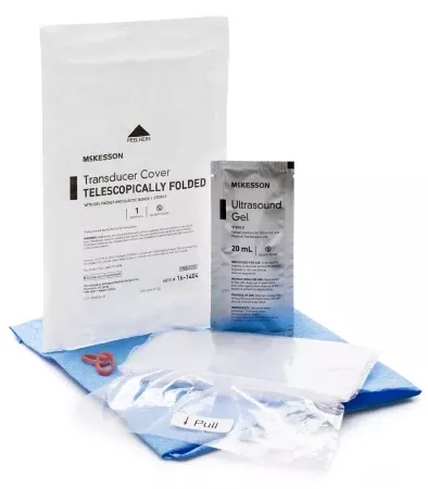 Ultrasound Probe Cover McKesson 6 X 33 Inch Polyethylene Sterile For use with Endocavity Transducers - M-1087362-1011 | Box of 24