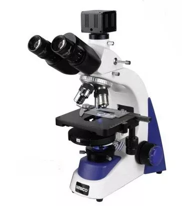 United Products & Instruments G380 Series Microscope Siedentopf Type Trinocular Head Semi-Plan Phase Contrast 10X, 40X, 100X 110 to 240V, 50/60 Hz Graduated Mechanical Stage - M-888341-1904 - Each