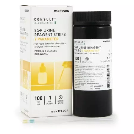 Urinalysis Test McKesson Consult Glucose, Protein 100 per Bottle - M-804316-3182 | VL/1