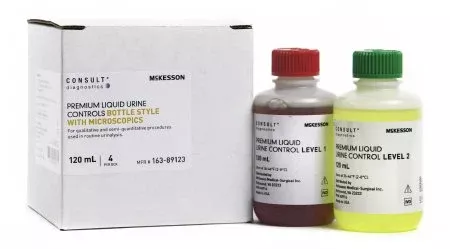 Urine Chemistry Urinalysis Control McKesson Consult Microscopic Testing Positive Level / Negative Level 3 Level 1 (Abnormal) 15 mL Tubes, 3 Level 2 (Normal with hCG) 15 mL Tubes - M-1057385-3591 | Box of 6