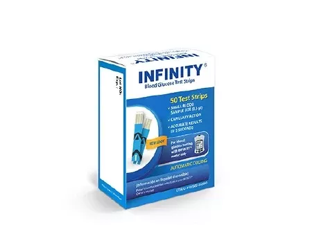 US Diagnostics Blood Glucose Test Strips Infinity 50 Strips per Box For Infinity Blood Glucose Meters - M-898966-3481 | Box of 50