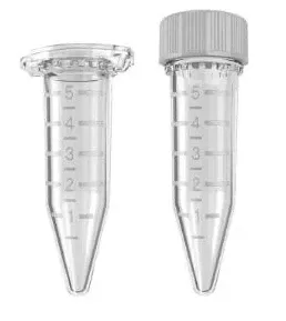 VWR International Eppendorf Test Tube Conical Bottom Plain 19.1 X 66.1 mm 5 mL Without Color Coding Hinged Snap Cap Polypropylene Tube - M-1095788-549 - Pack of 200