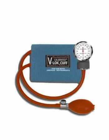W.A. Baum Aneroid Sphygmomanometer with Cuff Baumanometer 2-Tube Pocket Size Hand Held Adult Large Cuff - M-403992-1761 | Each