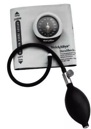 Welch Allyn Aneroid Sphygmomanometer Plus 4 Cuffs DuraShock 1-Tube Pocket Size Hand Held Small Adult / Child Multi Cuff Pack - M-721932-4527 | Each