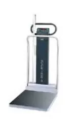 Welch Allyn Bariatric Floor Scale Digital Display 1000 lbs. / 474 kg Capacity Chrome Battery Operated - M-1112004-2388 | Each
