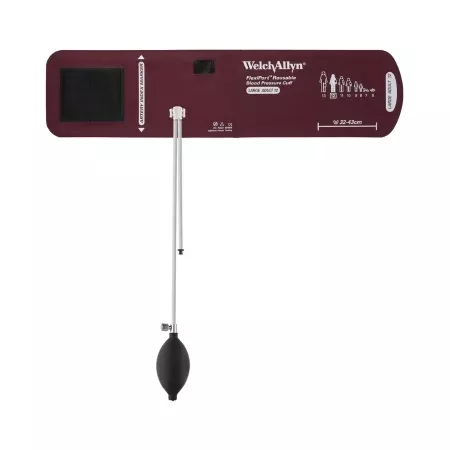 Welch Allyn Blood Pressure Cuff and Bulb FlexiPort Adult Arm Large Cuff 32 - 43 cm Nylon Cuff - M-651788-2313 | Each